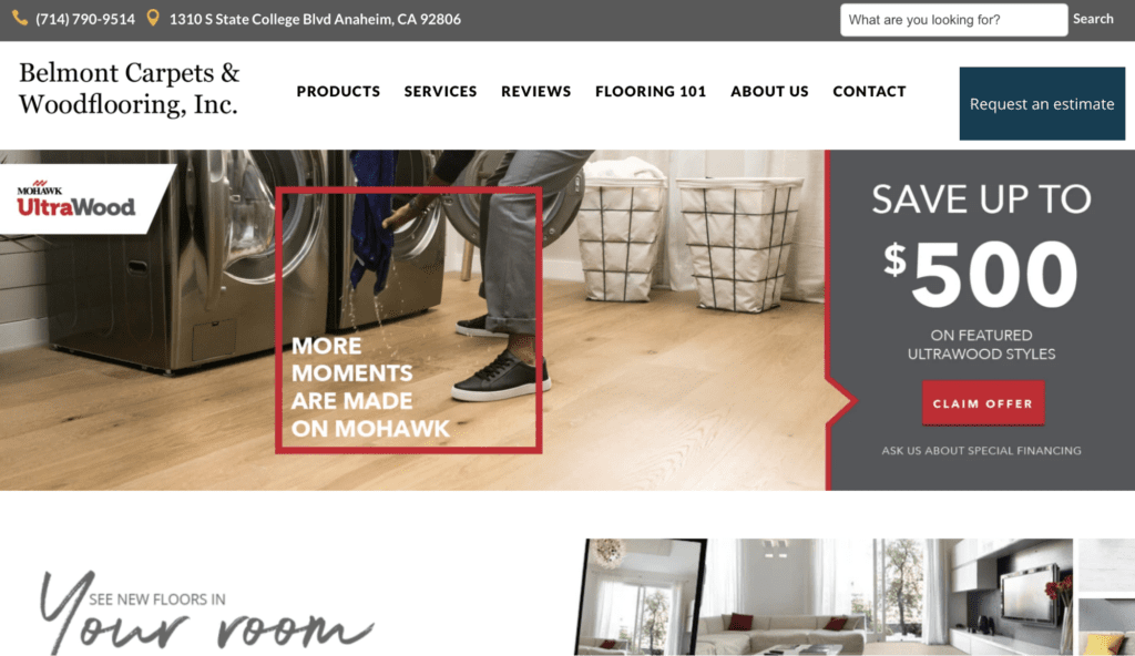 Belmont Carpets & Woodflooring, Inc.
